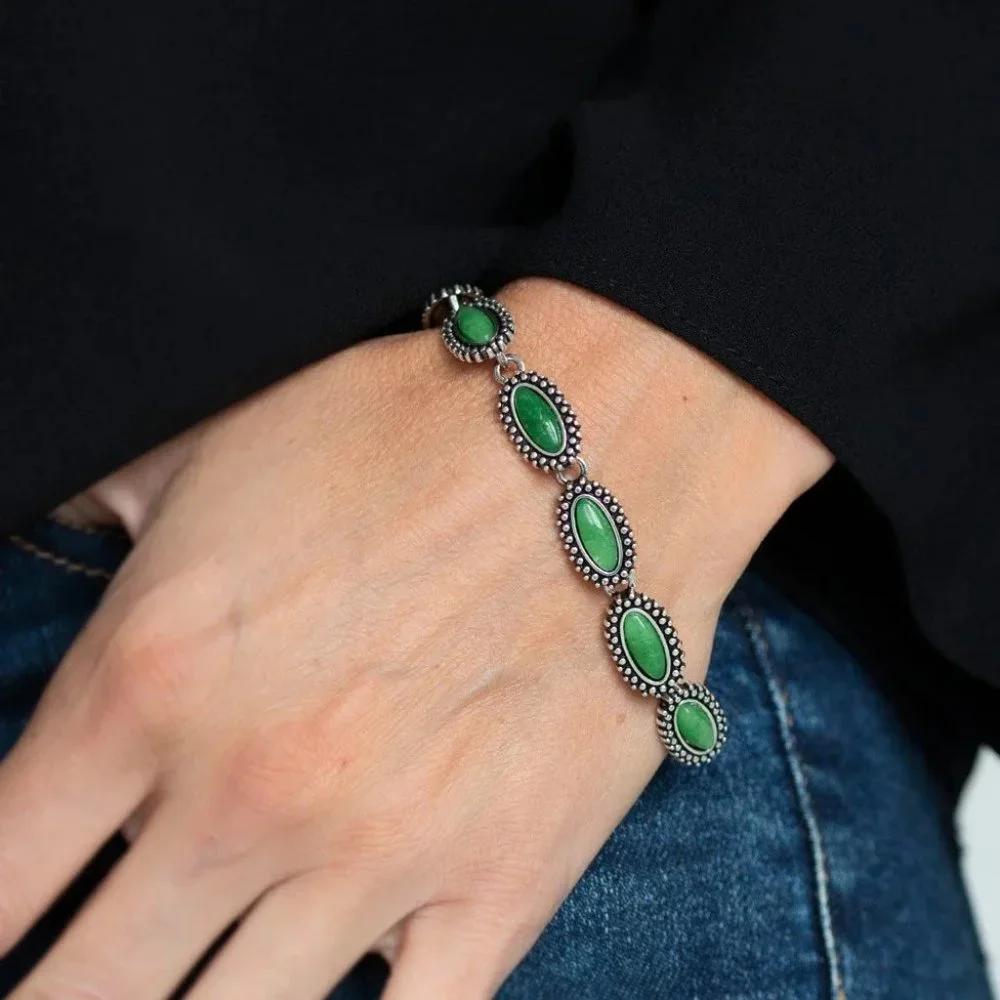 Paparazzi Mineral Magic Green Bracelet - Picture 2 of 2